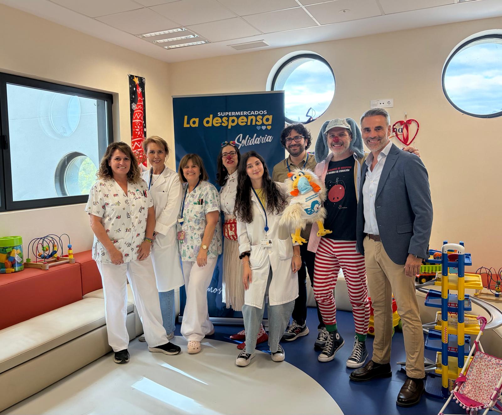 La Despensa lleva "sonrisas, ilusión y diversión" a los niños ingresados en el Hospital Universitario de Toledo