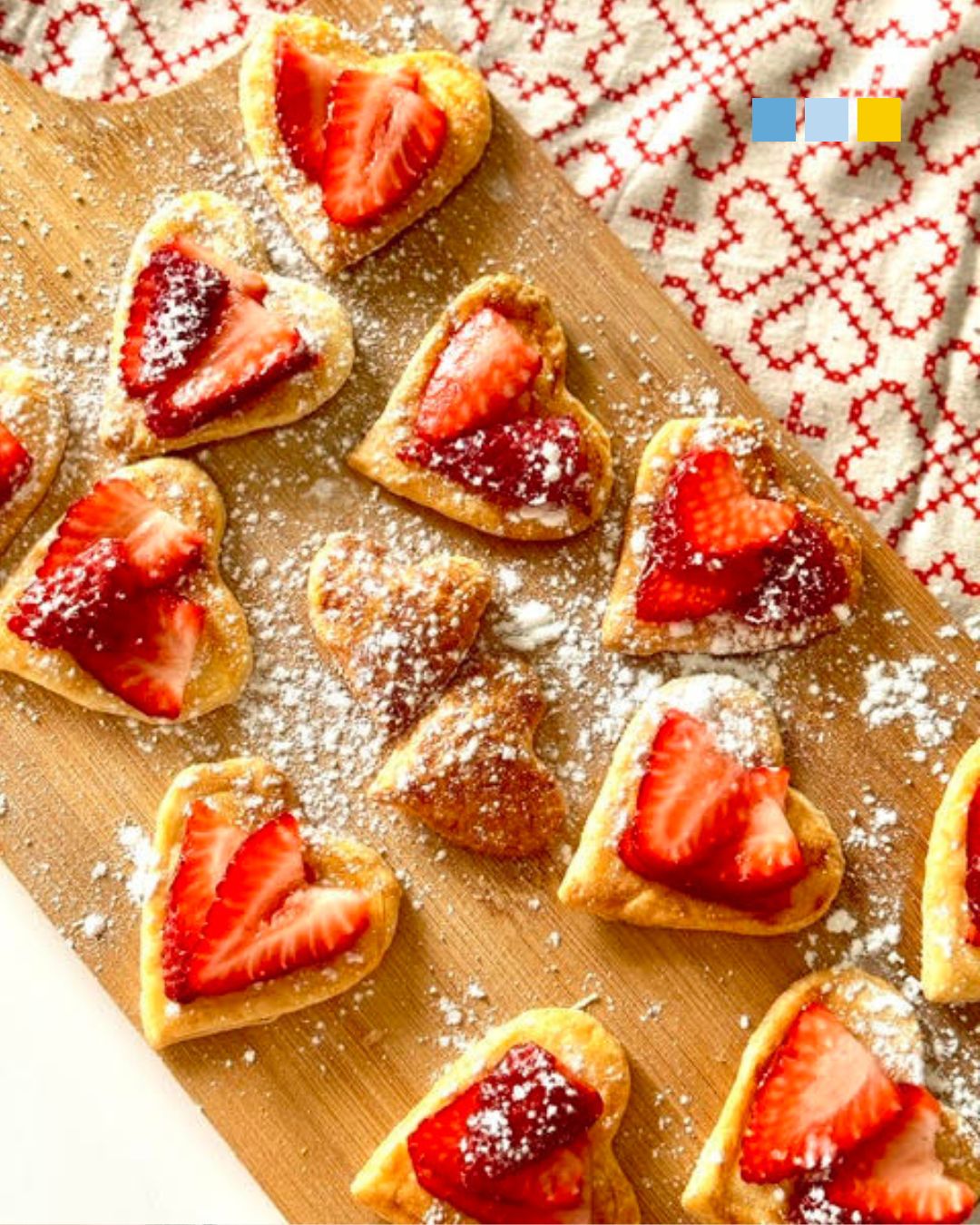 Receta de hojaldres de fresas