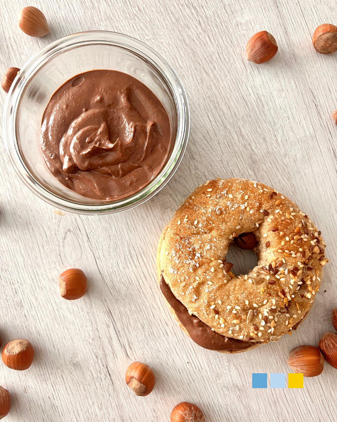 Crema de avellanas, cacao y garbanzos