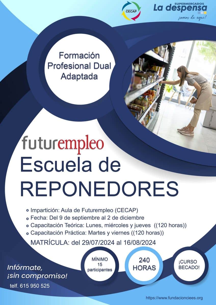 Abierto el plazo de matrícula de FUTUREMPLEO: Escuela de Reponedores