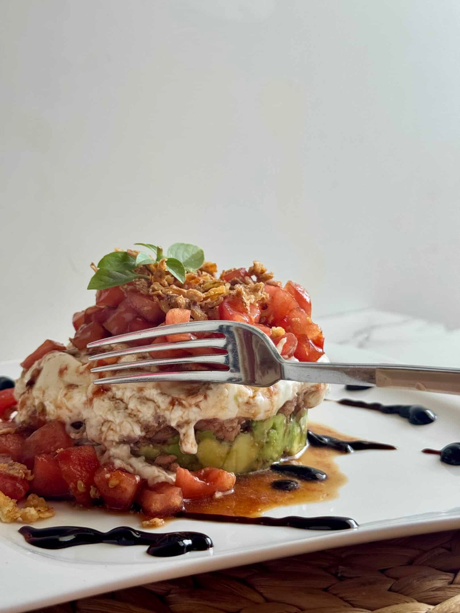 Tartar de tomate y burrata