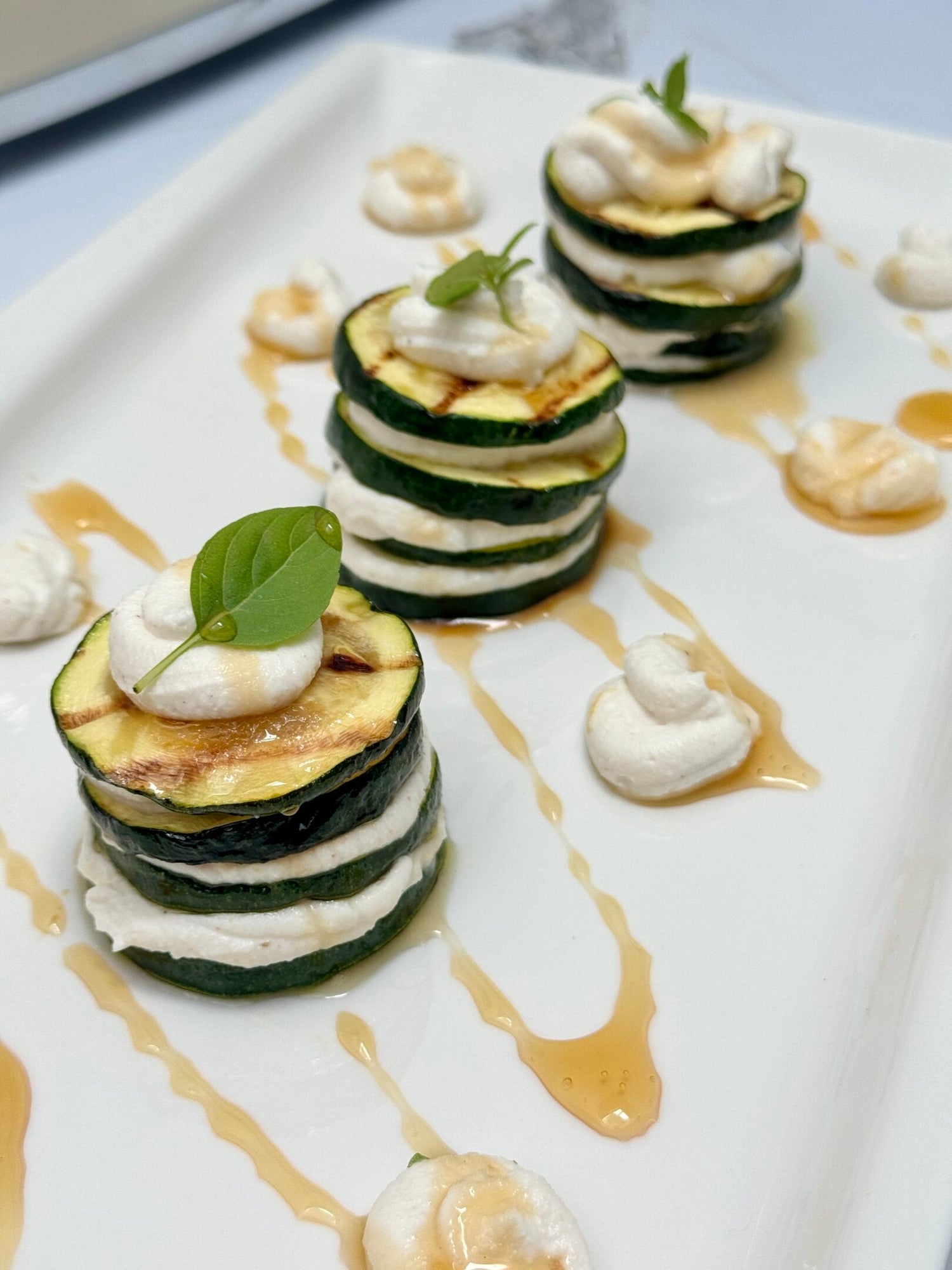Timbal de calabacín y ricotta