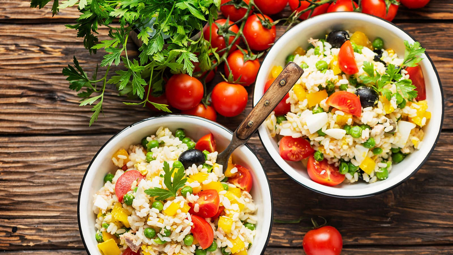 Un arroz de verano: ensalada ligera y saludable