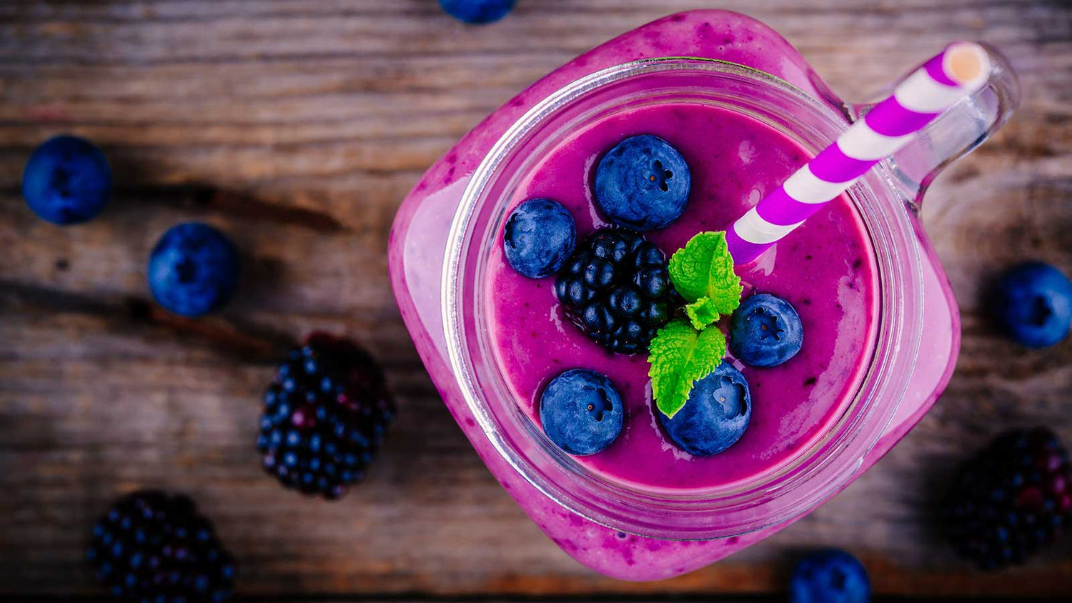 Smoothie de frutos del bosque
