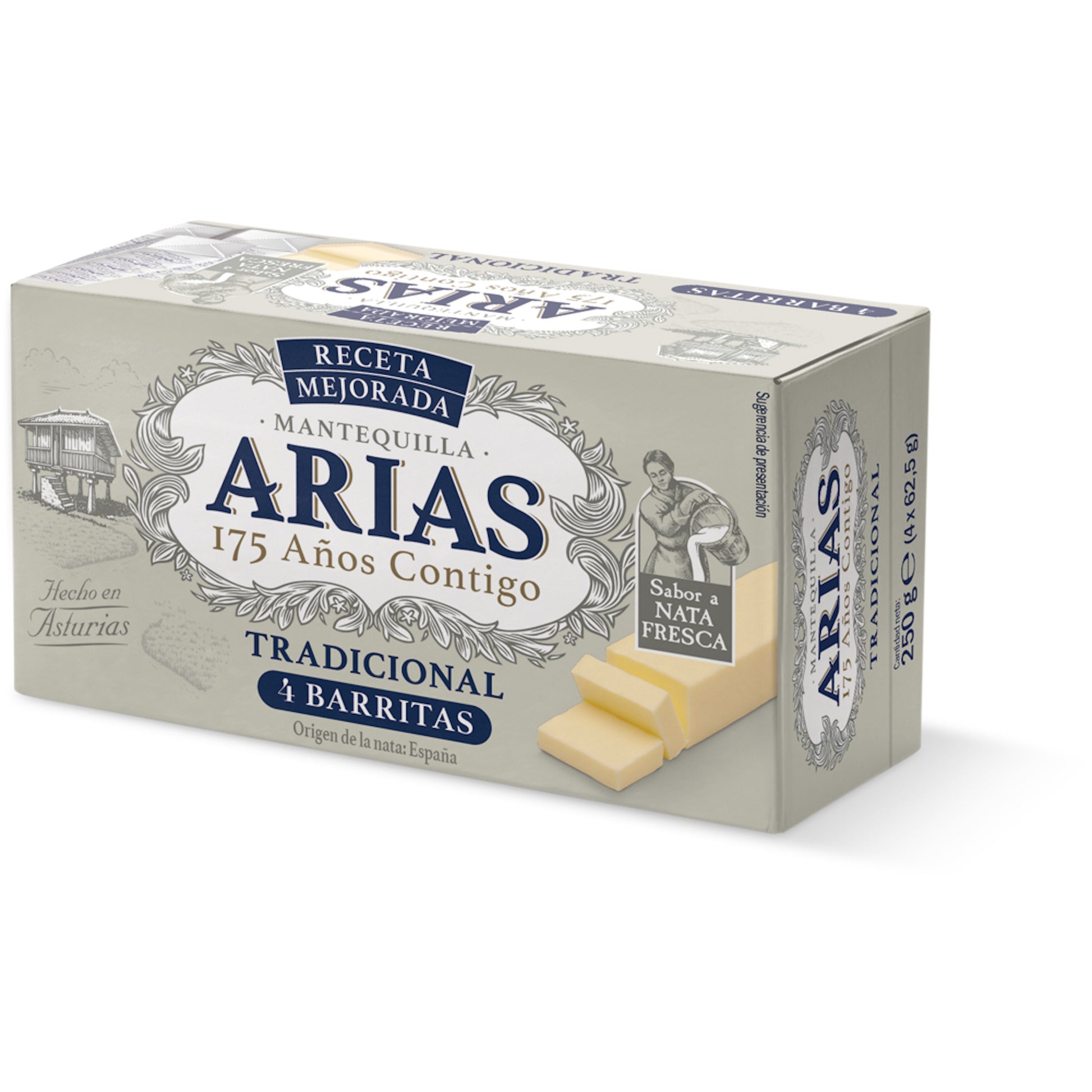 Mantequilla pastilla Arias 250g