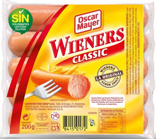 Salchicha wieners Oscar mayer 200g La Despensa