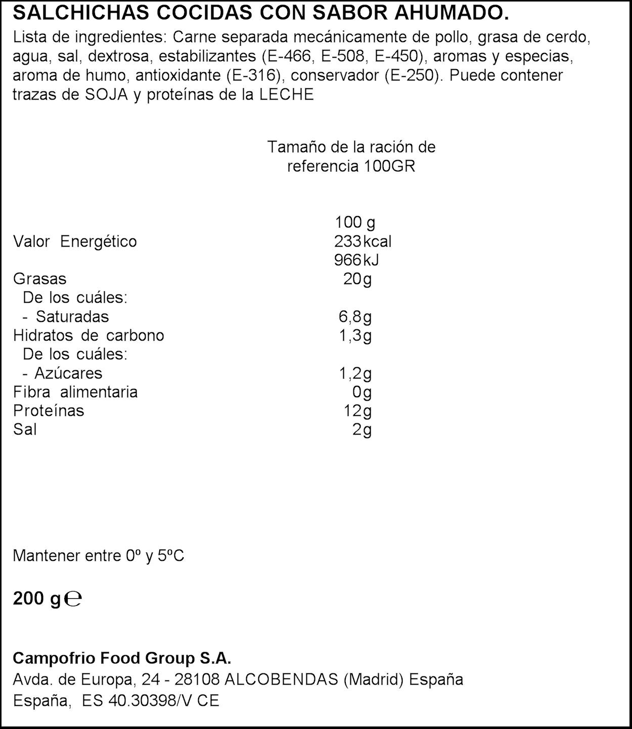 Salchicha wieners Oscar mayer 200g