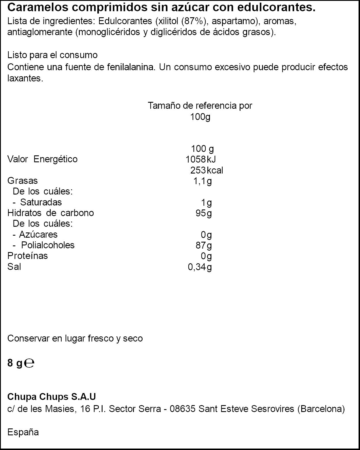 Caramelo menta Smint 8g