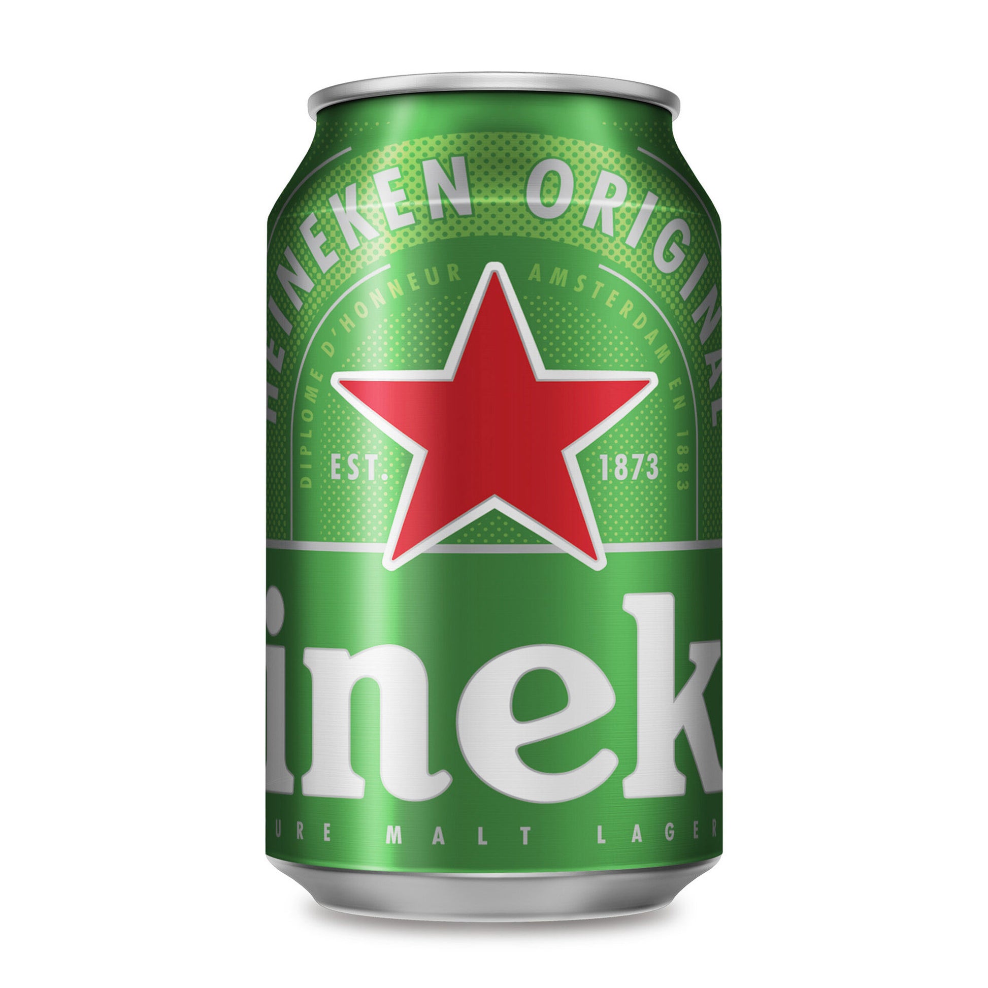 Cerveza rubia lata Heineken 330ml