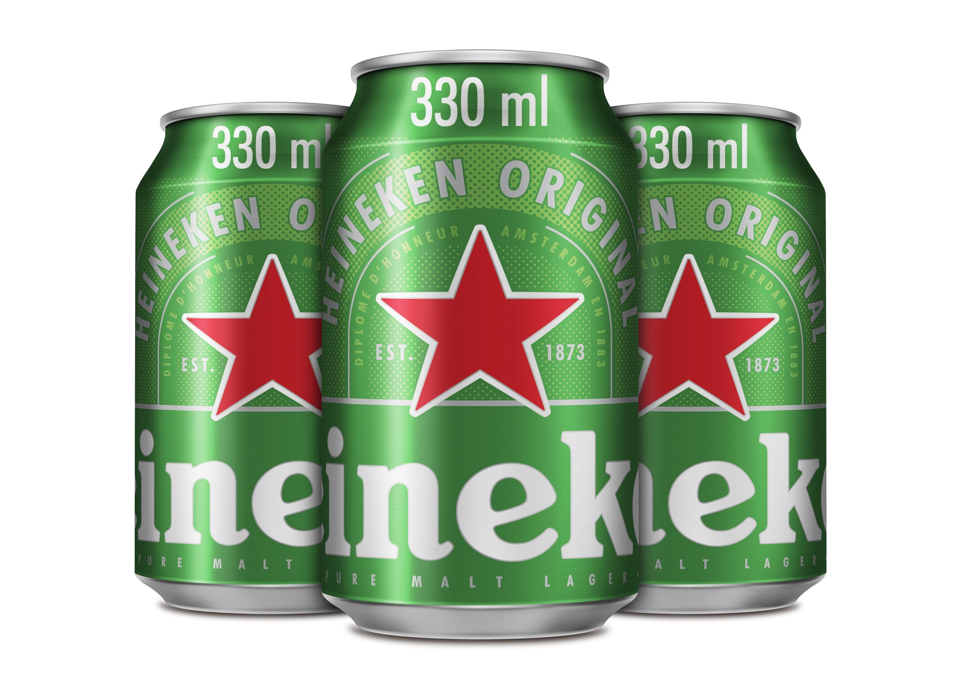 Cerveza rubia lata Heineken 330ml