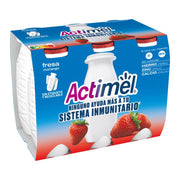 Yogur liquido fresa actimel Danone p6 100g/u