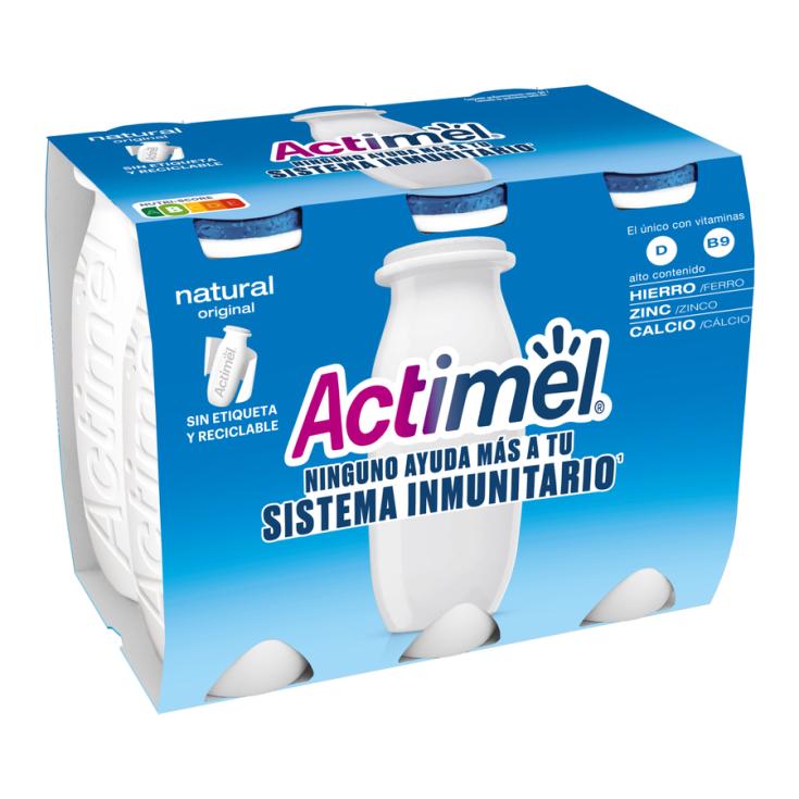 Yogur liquido natural actimel Danone p6 100g/u