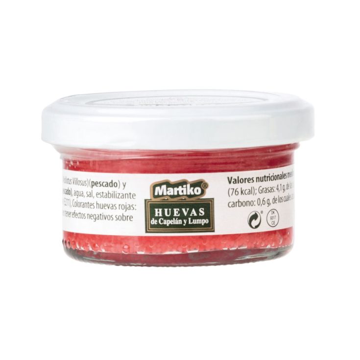 Huevas lumpo rojas Martiko 50g