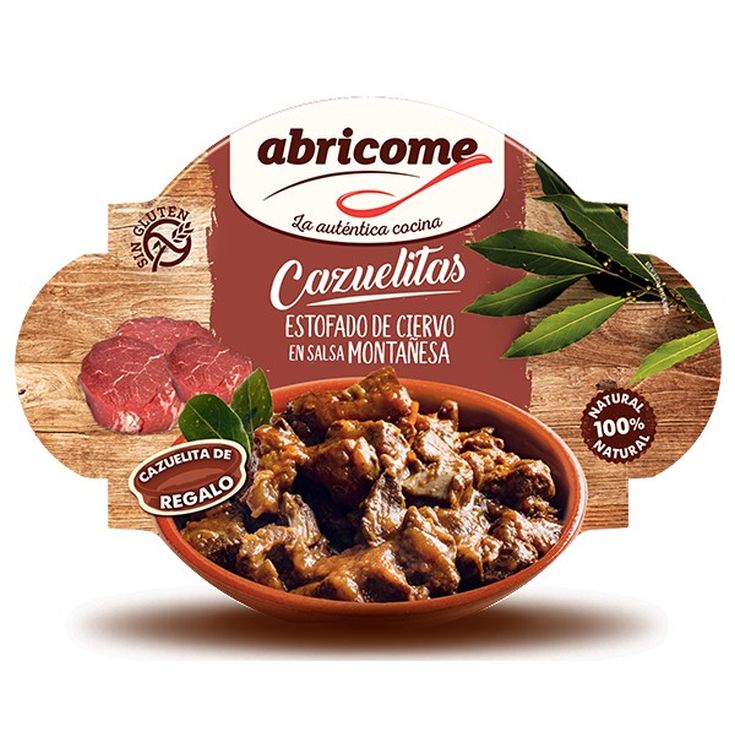 Estofado ciervo salsa montañesa cazuela Abricome 415g