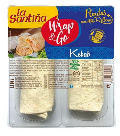 FLAUTA KEBAB LA SANTIÑA 275G La Despensa