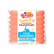 Salchicha frankfurt Pozo family p4 170g/u