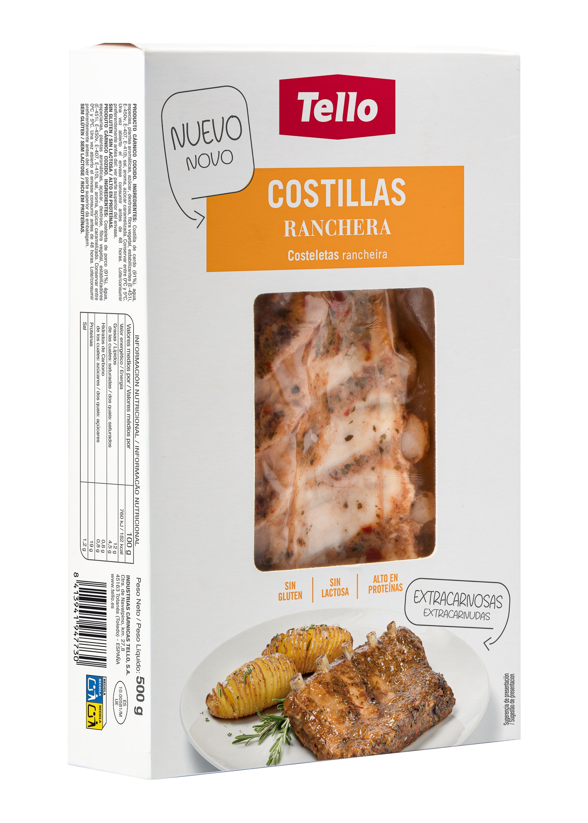 COSTILLAS RANCHERAS TELLO 500G