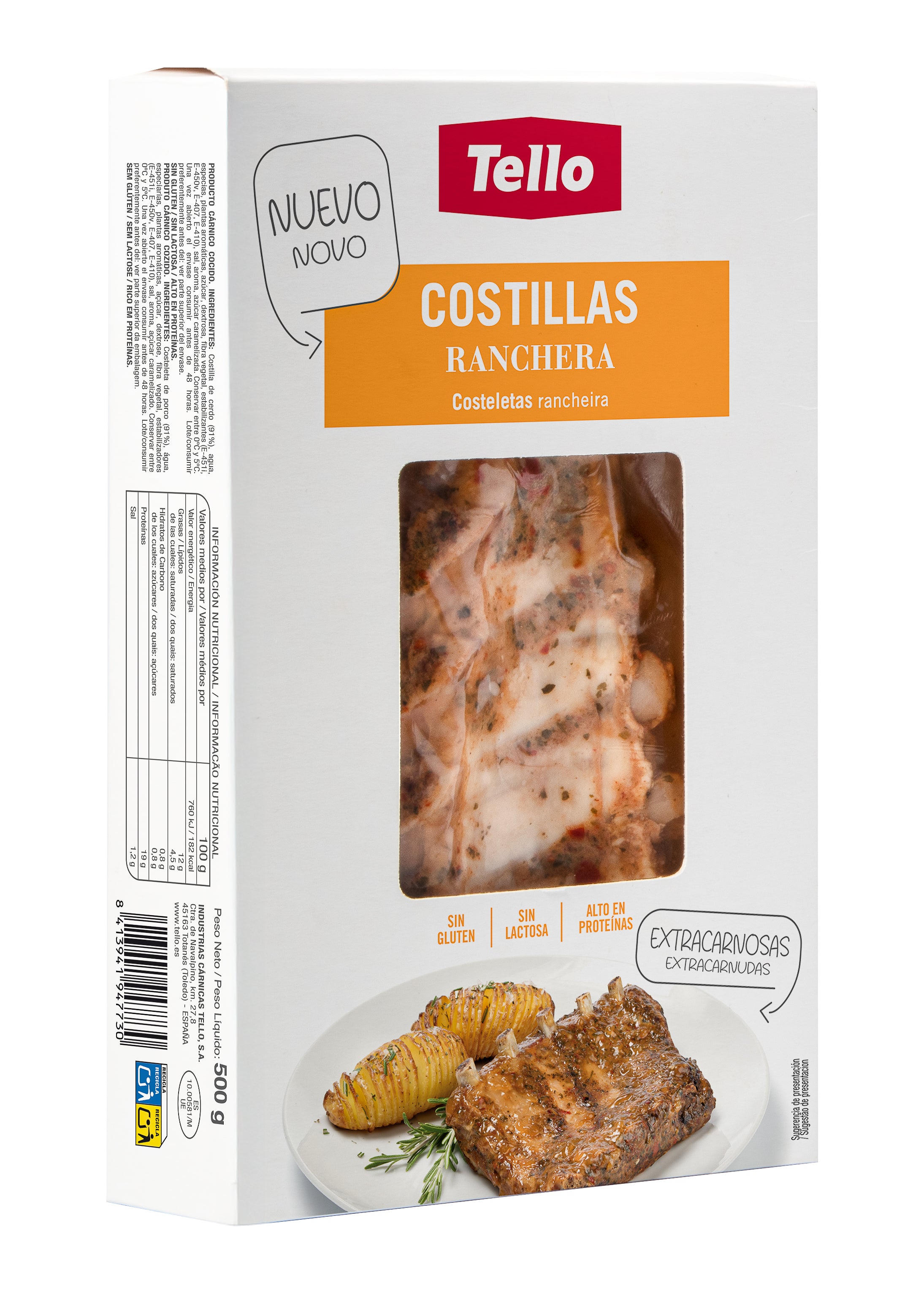 COSTILLAS RANCHERAS TELLO 500G