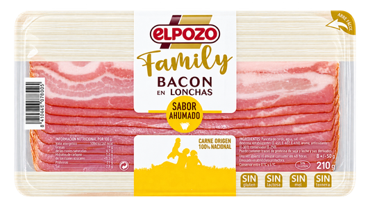 Bacon Loncheado family El pozo 200g La Despensa