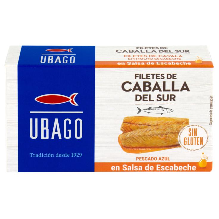 Filete caballa escabeche lata rr90 Ubago 65g escurr