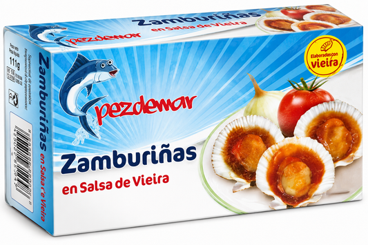 Zamburiña salsa vieira Pezdemar 63g escurr La Despensa