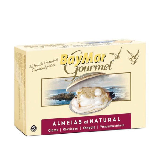 Almeja natural gourmet ol-120 Baymar 63g escurr La Despensa