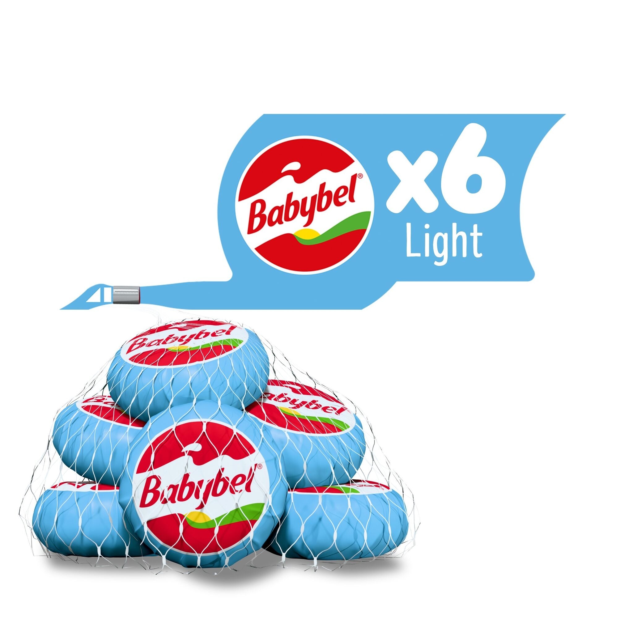 Queso bola mni s/lactosa light Babybel p6 120g