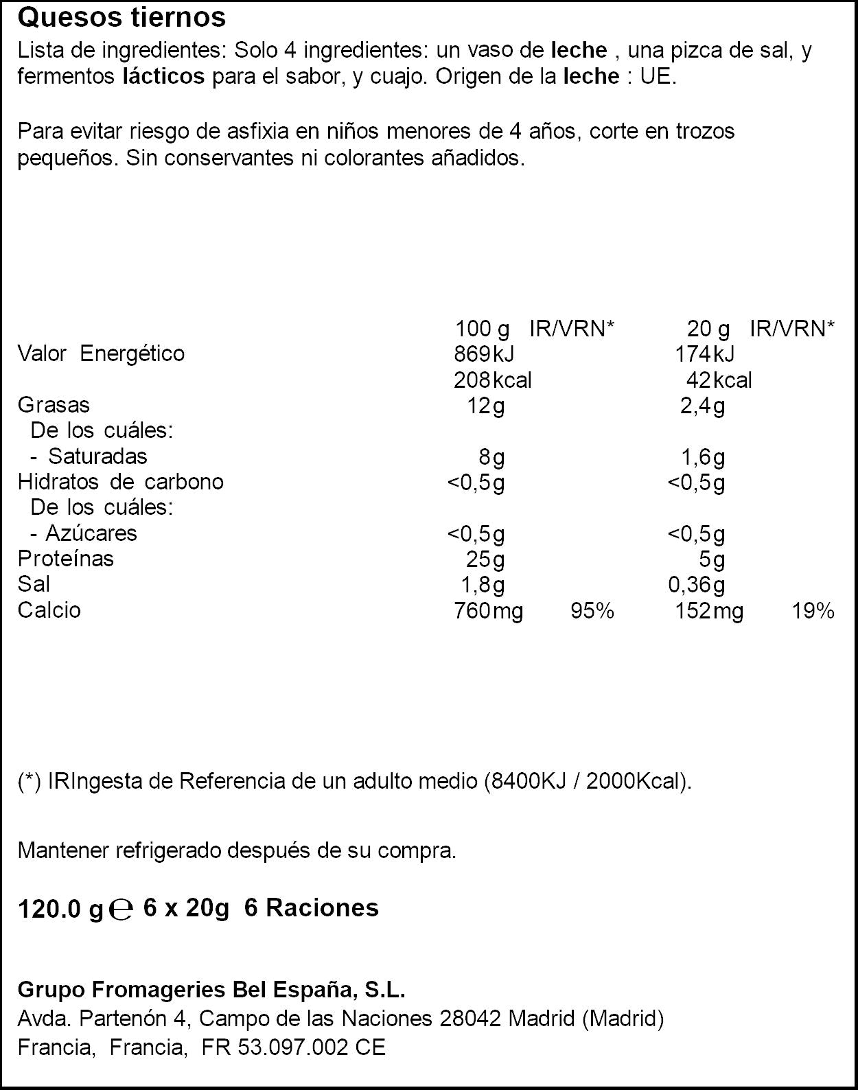 Queso bola mni s/lactosa light Babybel p6 120g
