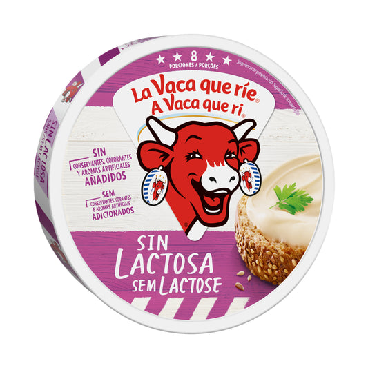 Queso en porciones s/lactosa La vaca que rie p8 120g La Despensa