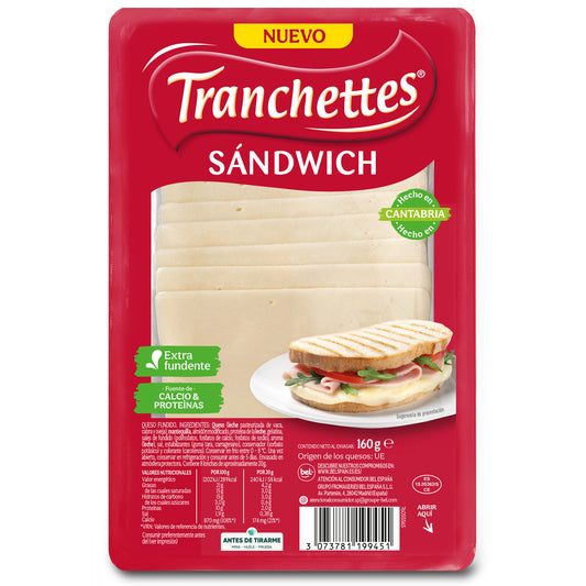 Queso lonchas sandwich Tranchettes 160g La Despensa