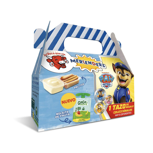 Pack meriendes Palitos crema de queso +  bolsa fruta gogo La vaca que rie 125g La Despensa