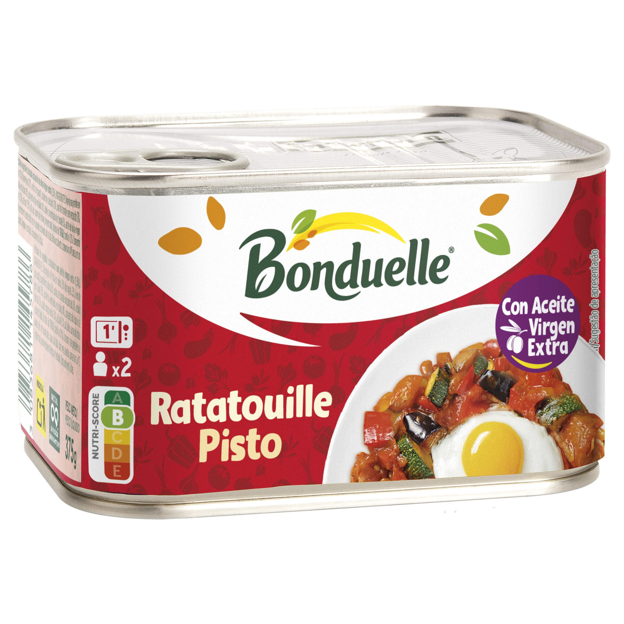Ratatouille berenj/calab/pimi lata Boundelle 375g escurr