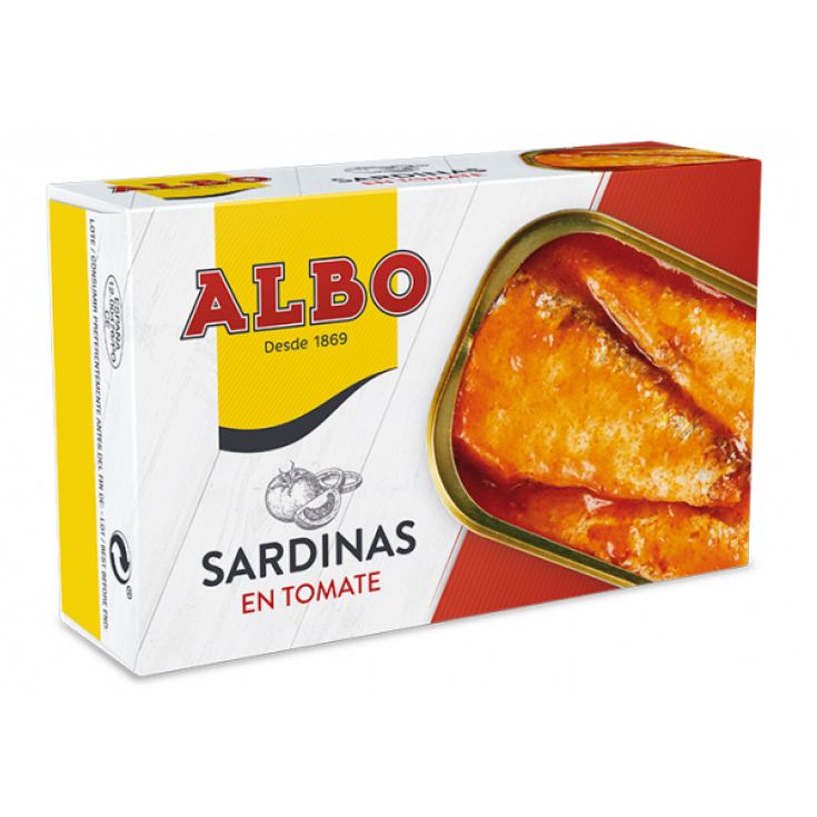 Sardina tomate lata Albo 85g escurr