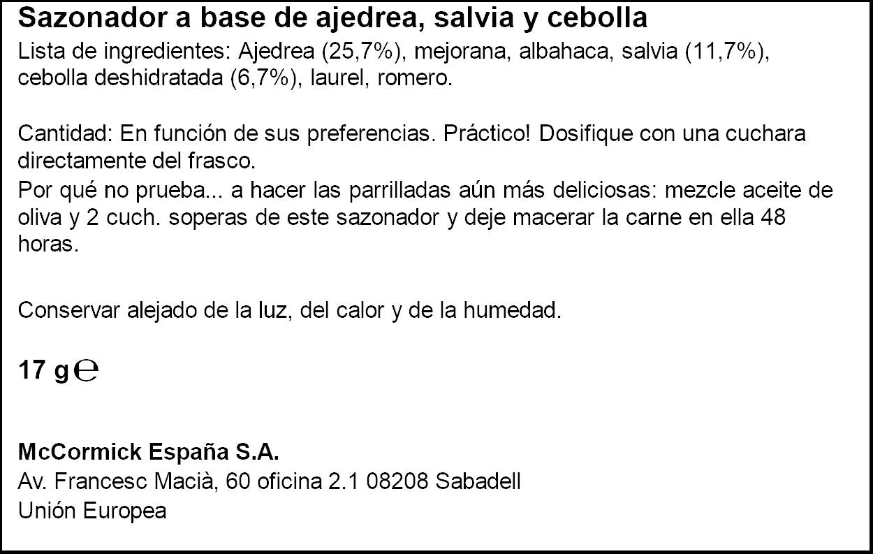 Sazonador carne Ducros 17g