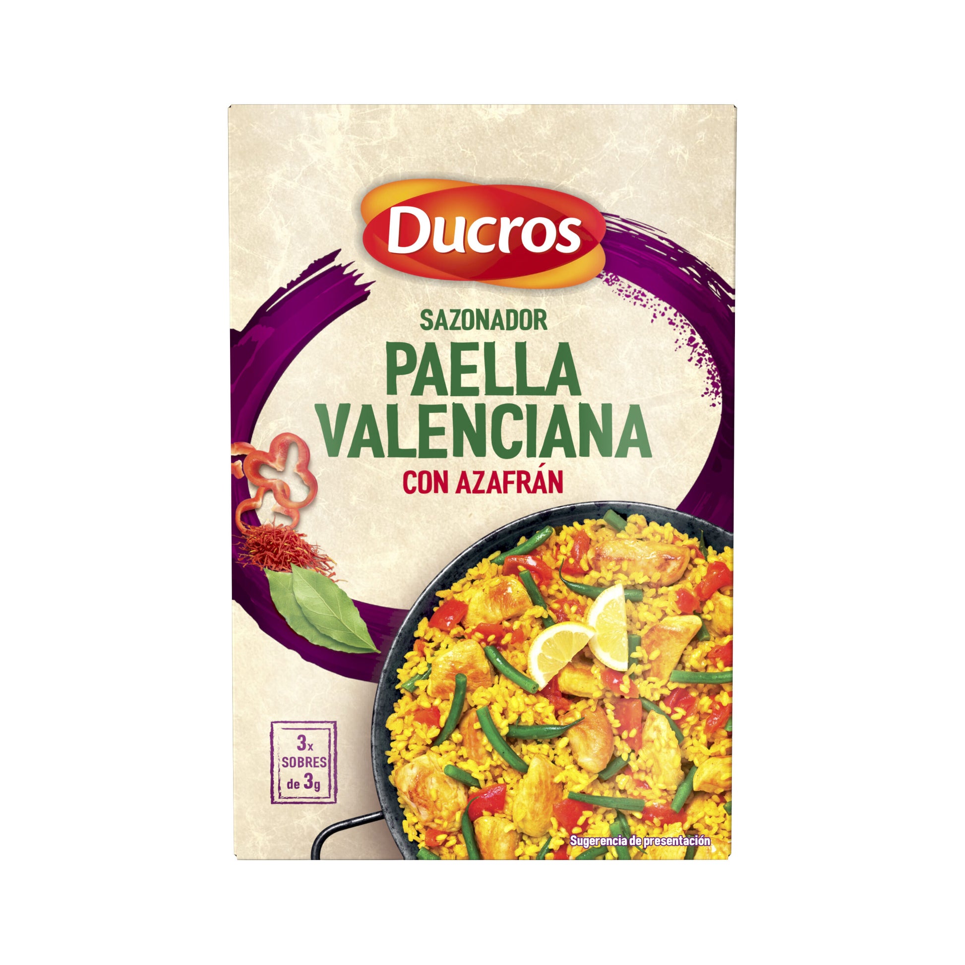 Sazonador paella valenciana Ducros 9g