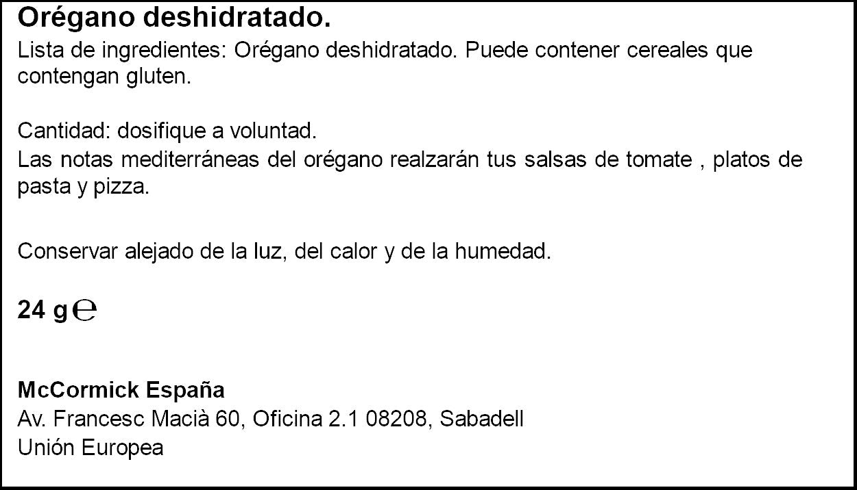 Oregano bote Ducros 24g