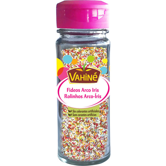 Decoración postres fideos arco iris Vahiné 71g La Despensa