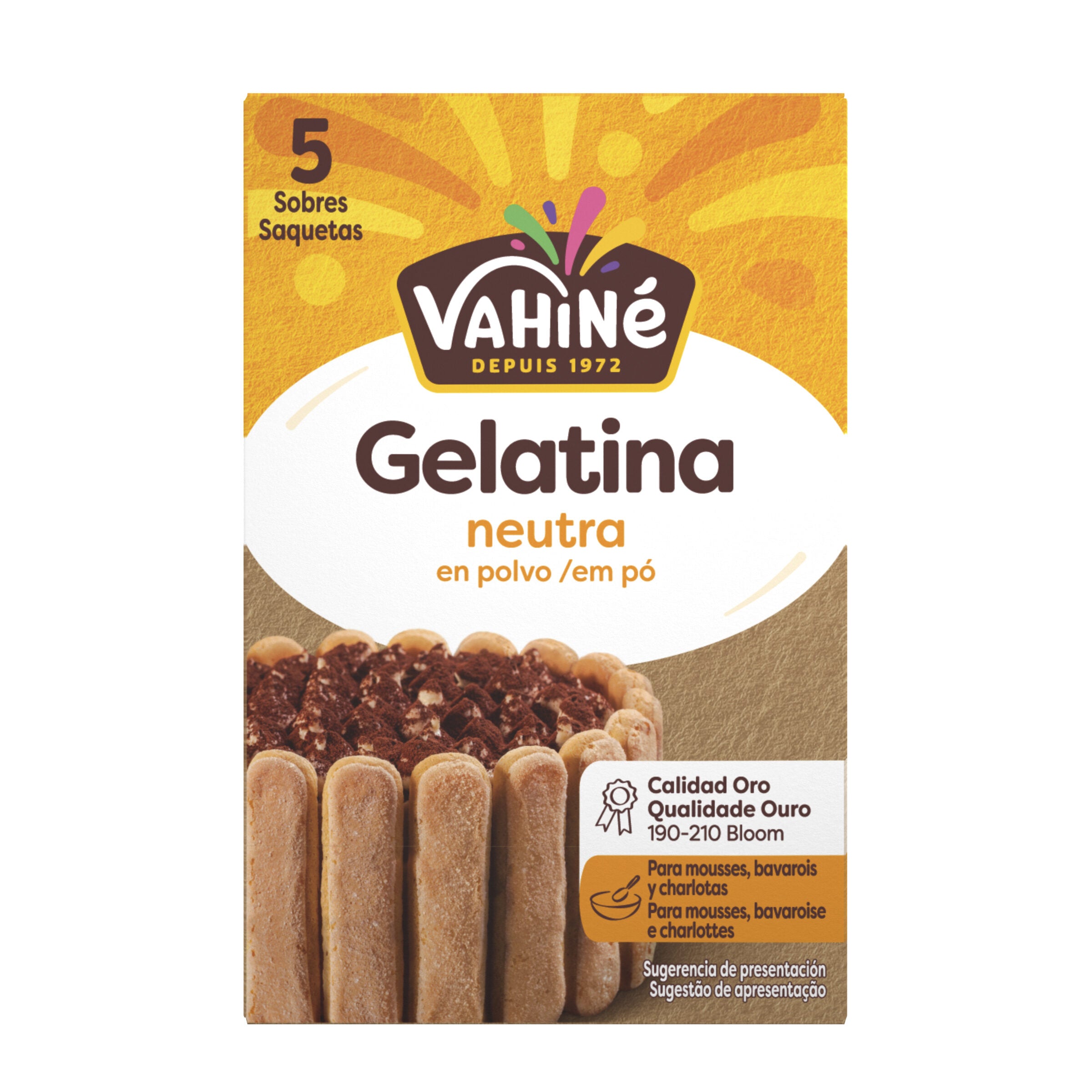 Gelatina en polvo Vahine 30g