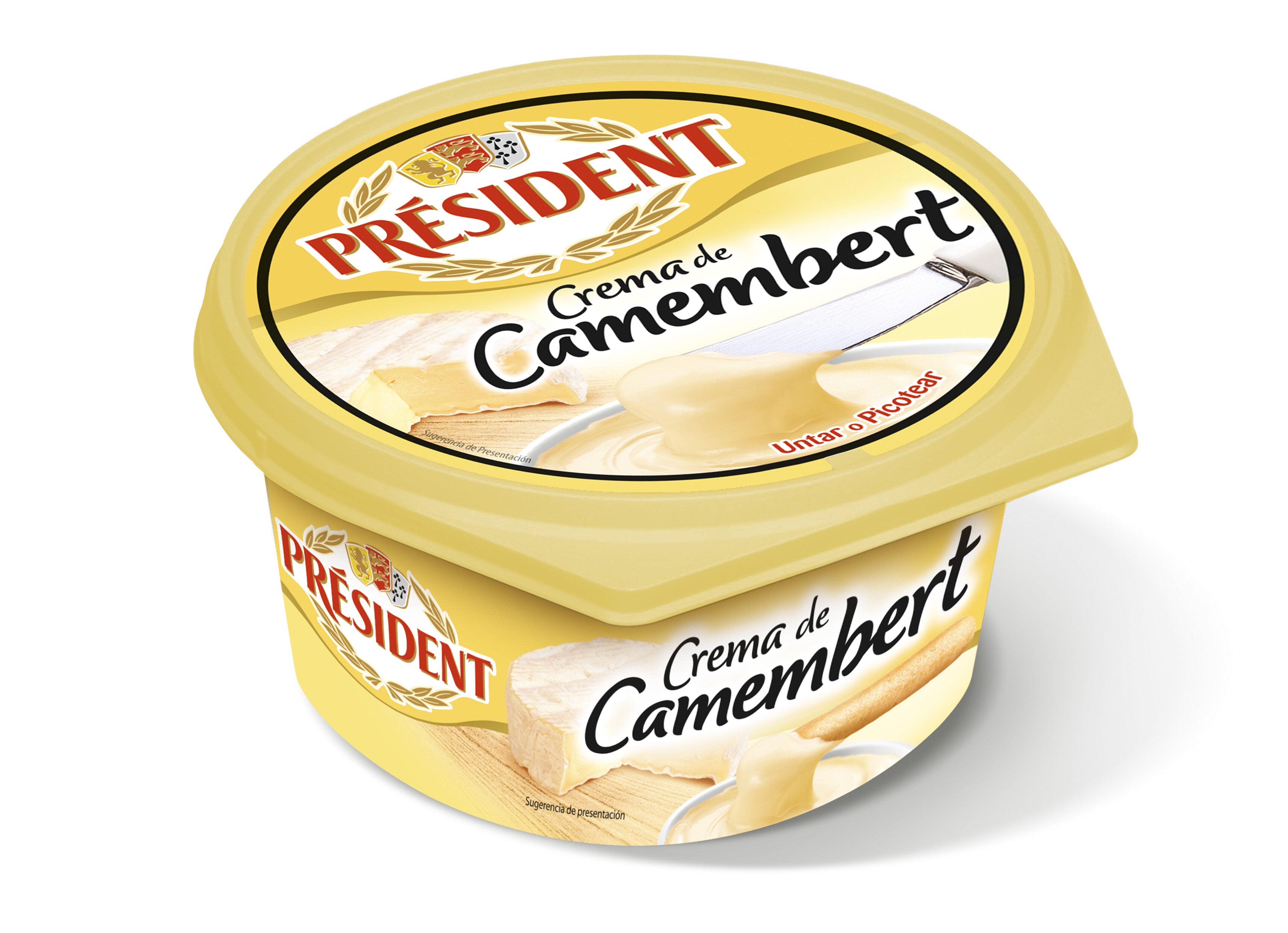 Crema de queso camembert Président 125g