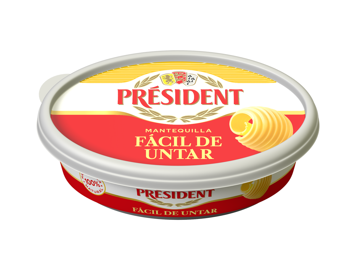 Mantequilla fácil de untar President 125g