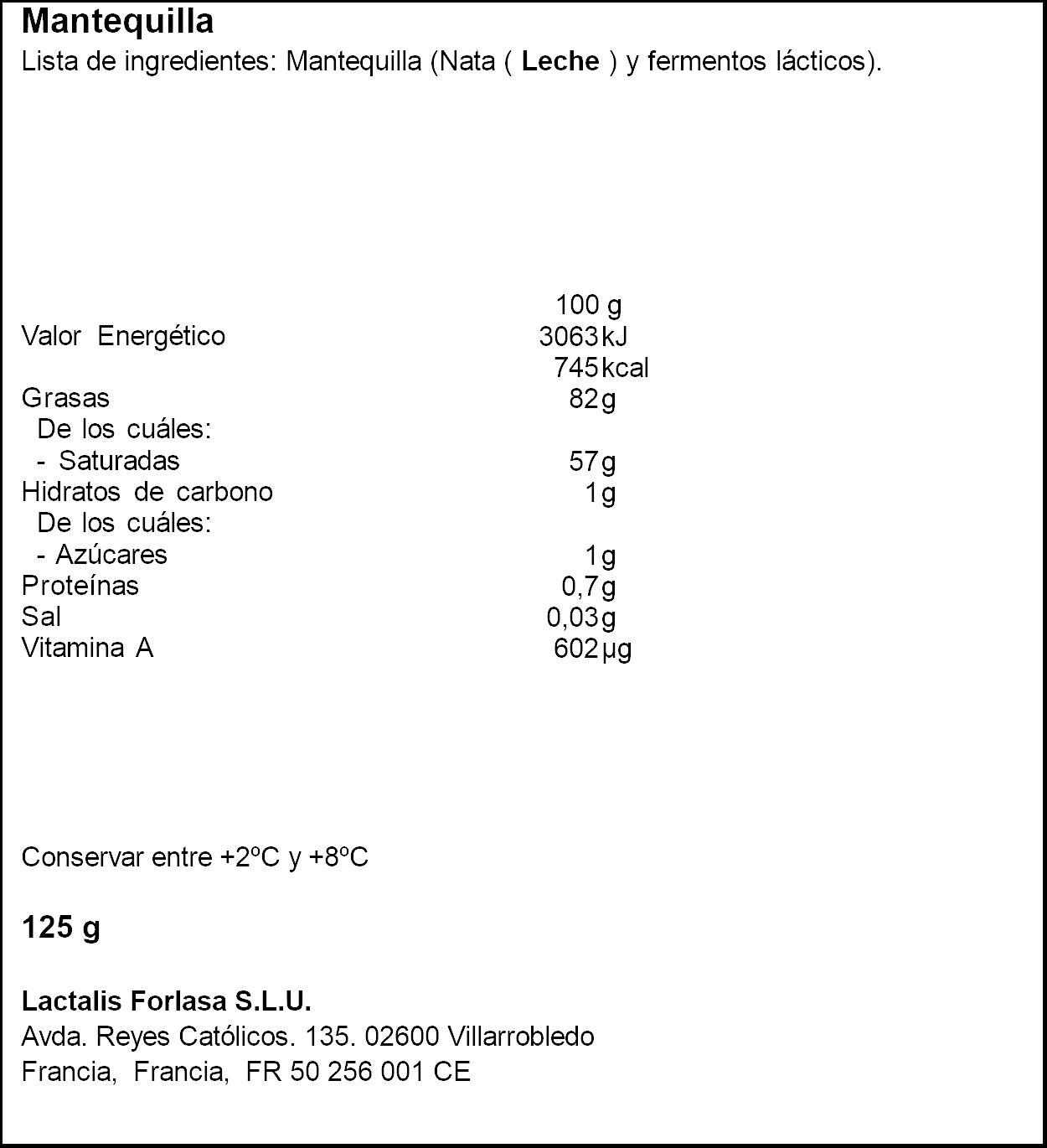 Mantequilla fácil de untar President 125g