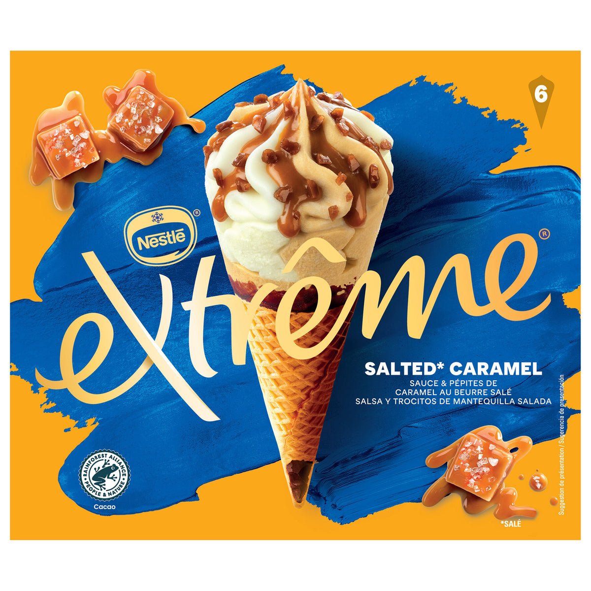Cono salted caramel Extreme p6 120ml/u