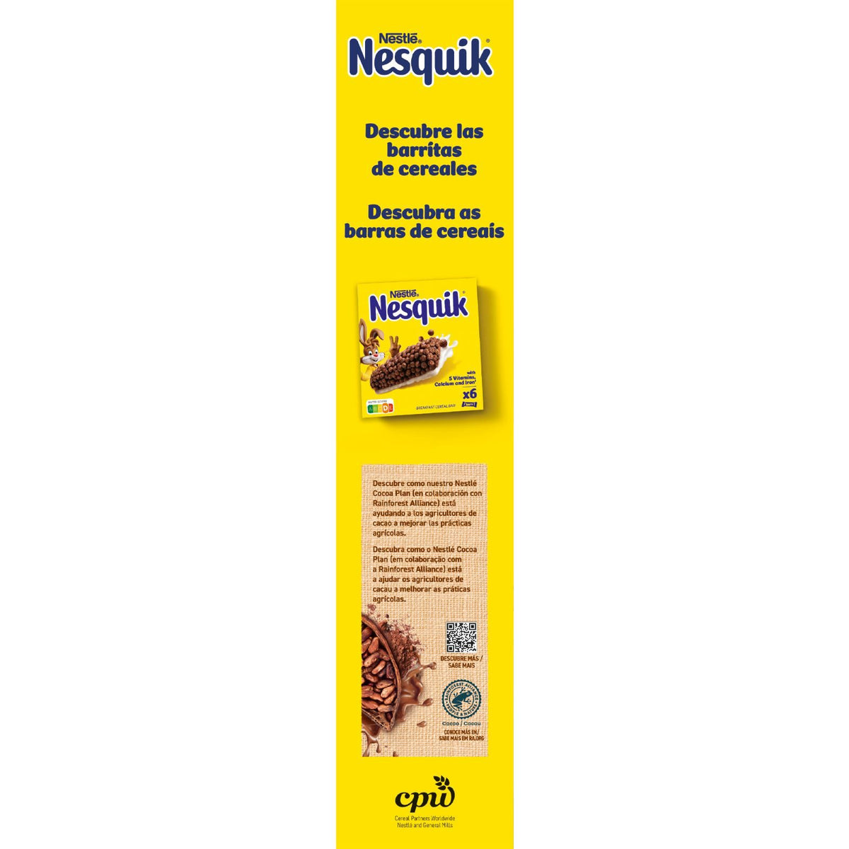 Cereal trigo inflado cacao Nesquik 375g