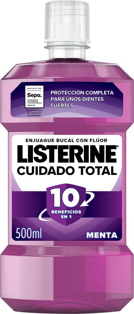 Enjuague bucal cuidado total Listerine 500ml La Despensa