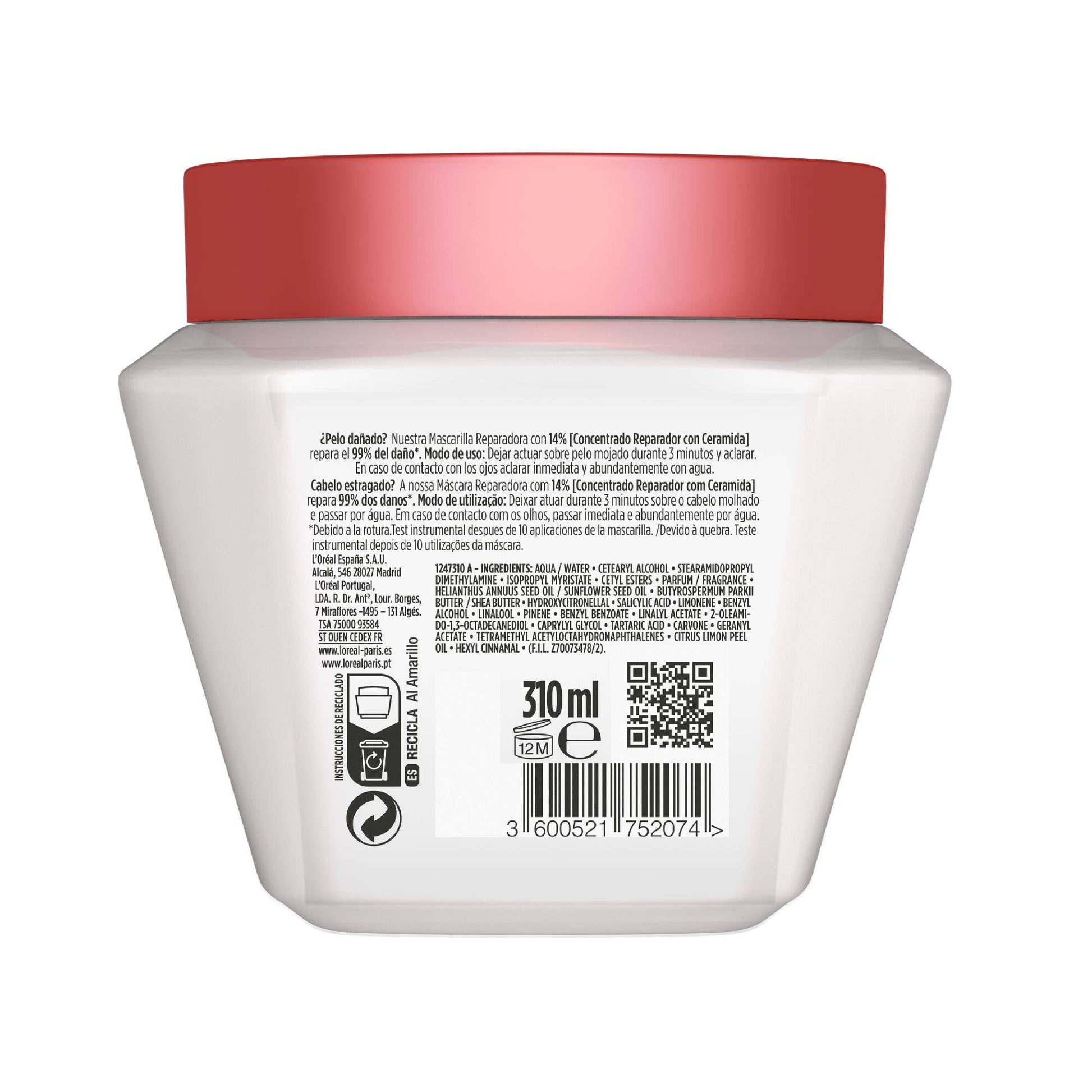 Mascarilla reparadora total Elvive 300ml