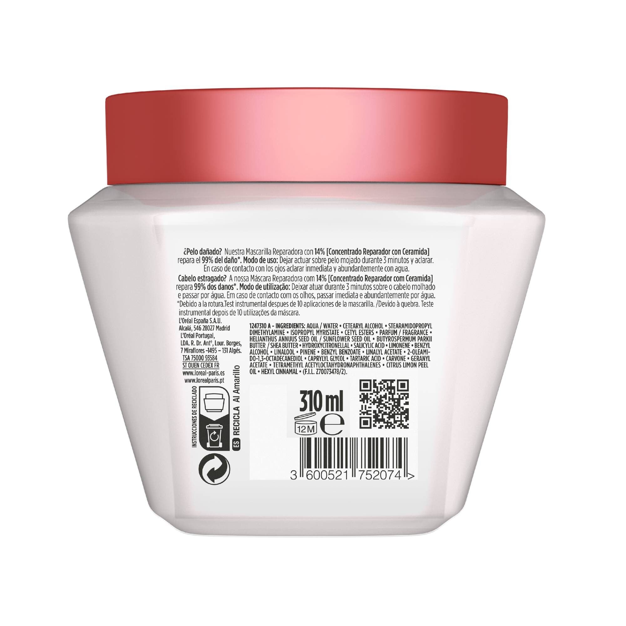 Mascarilla reparadora total Elvive 300ml