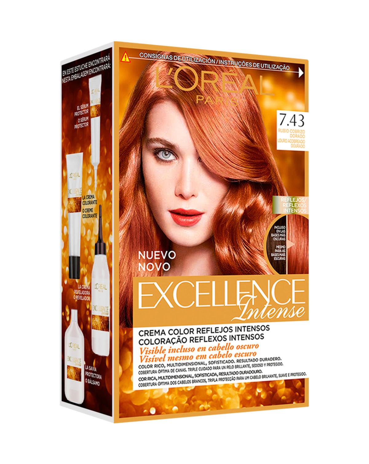 Tinte oro cobre  7.43 Excellence  7.43
