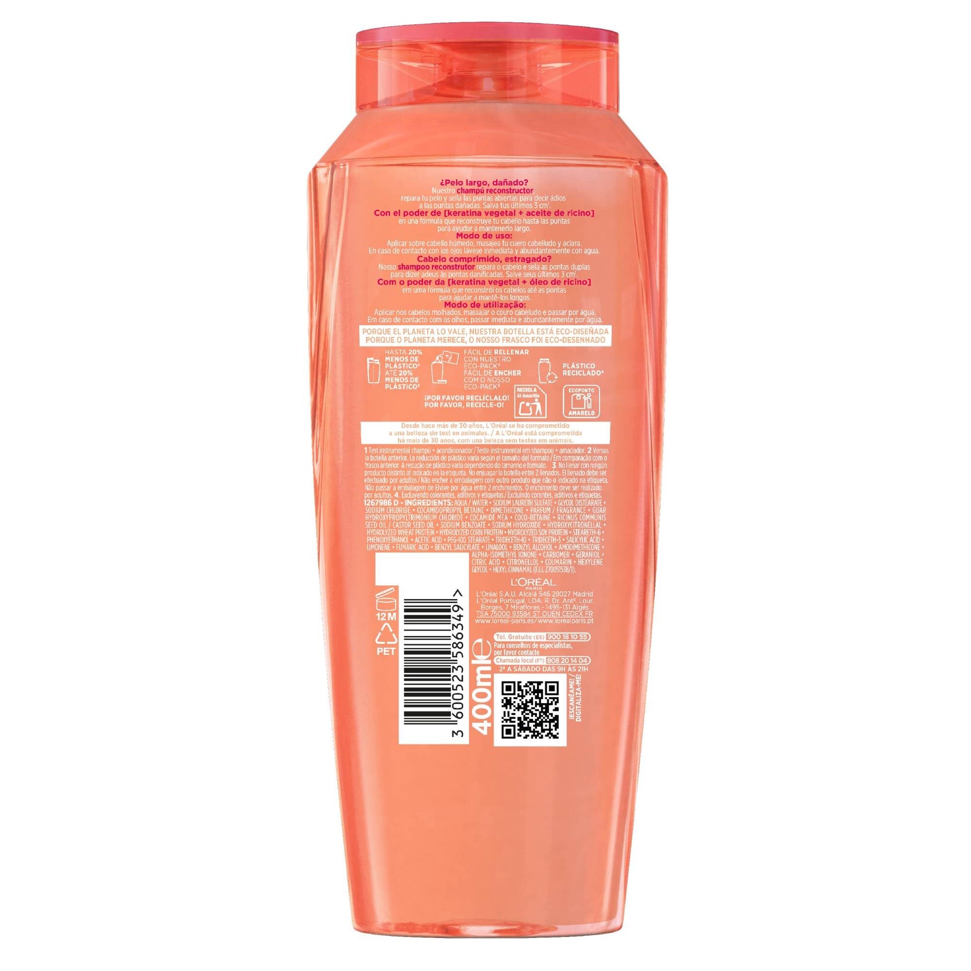 Champú dream long Elvive 400ml