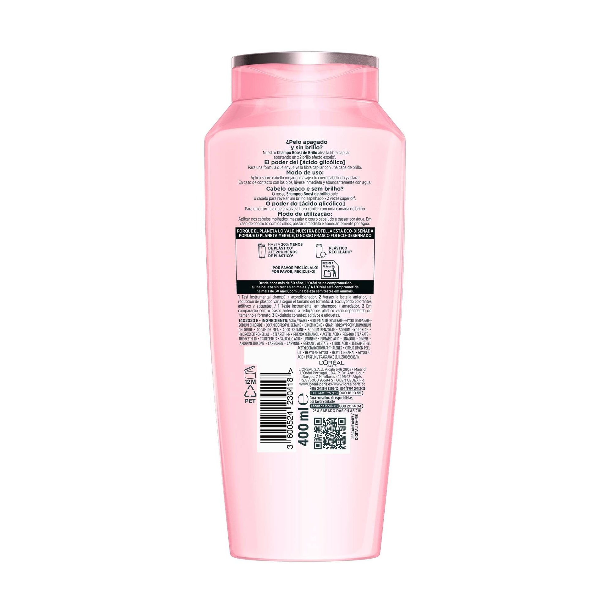 Champú glycolic brillo Elvive 400ml