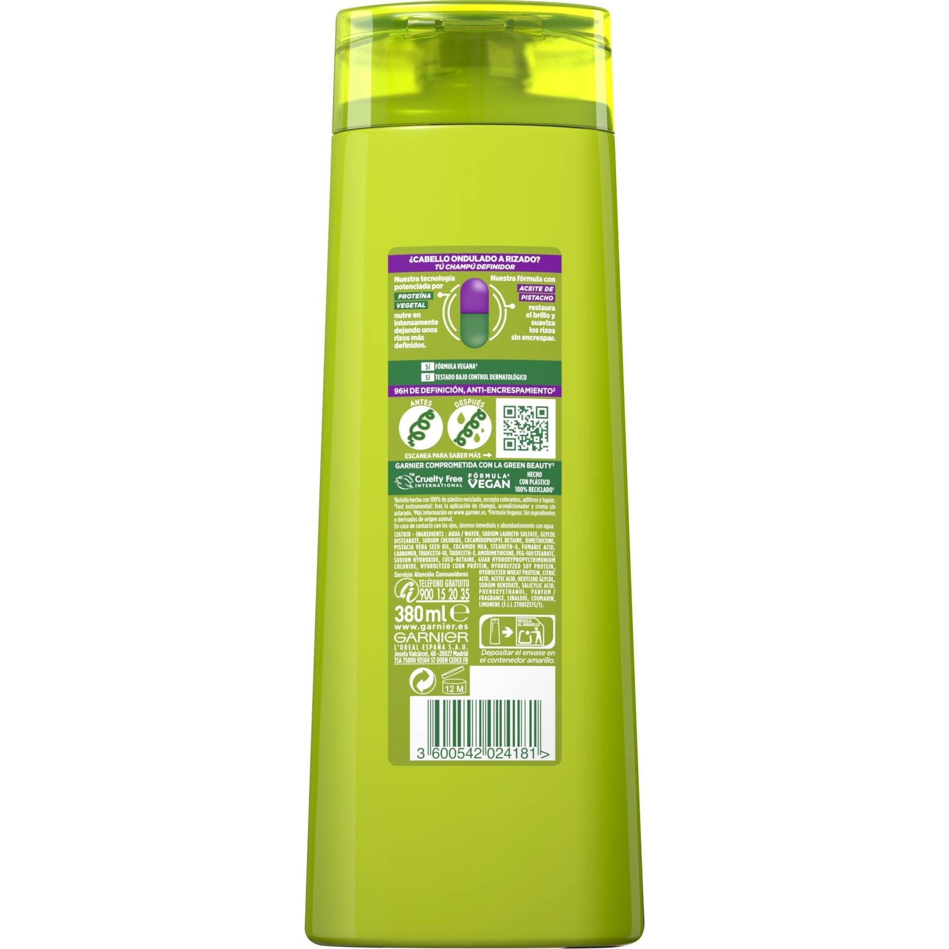 Champú hidra rizo Fructis 360ml